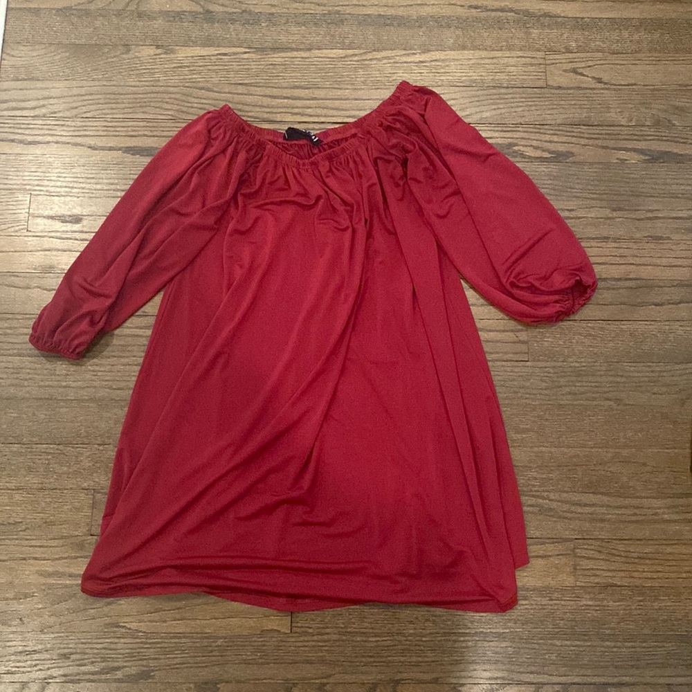 Audrey 3+1 off the shoulder mini dress